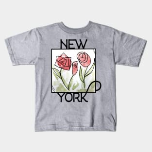 New York State Flower Kids T-Shirt